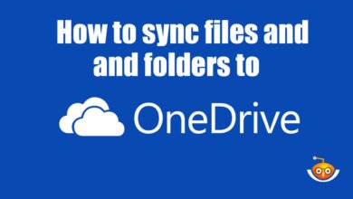 How to sync files and folders to OneDrive